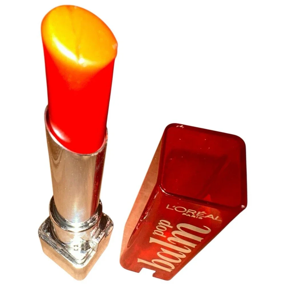 L'Oreal Colour Riche Pop Balm Lipstick Fiery Red 430- Discontinued NOS Y2k Glam